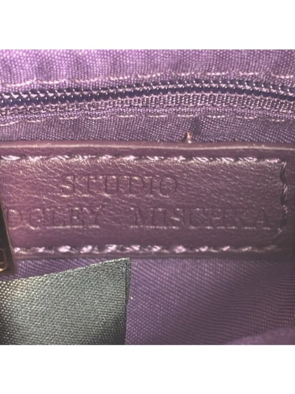 NWT Badgley Mischka Womens Purple Gold Quilted Crossbody Handbag - Picture 11 of 13